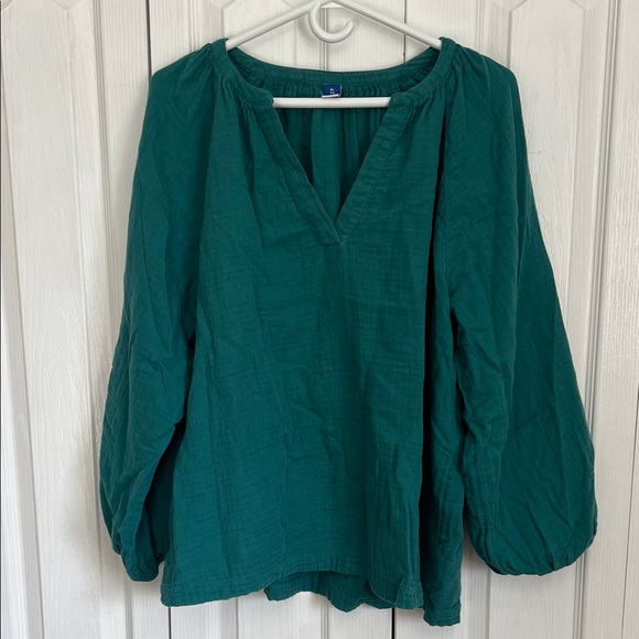 Old Navy 💯 Cotton Gauze Blouse beach cover up - Picture 5 of 8